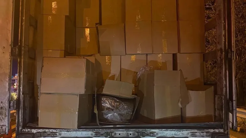 Ankara'da dev kaçakçılık operasyonu: 11 ton tütün ele geçirildi