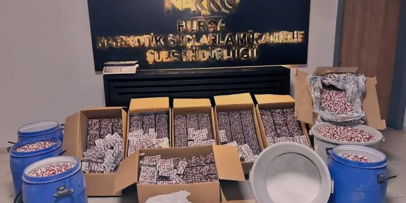 Bursa'da Şok Baskın! 300 Bin Uyuşturucu Hap Nereye Gidiyordu?