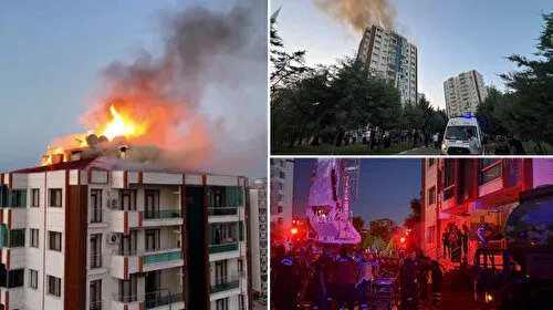 Diyarbakır'da 13 katlı binada yangın: Dört kişi hayatını kaybetti