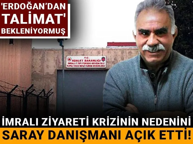 İmralı ziyareti krizinin nedenini Saray danışmanı açık etti! 'Erdoğan’dan talimat' bekleniyormuş