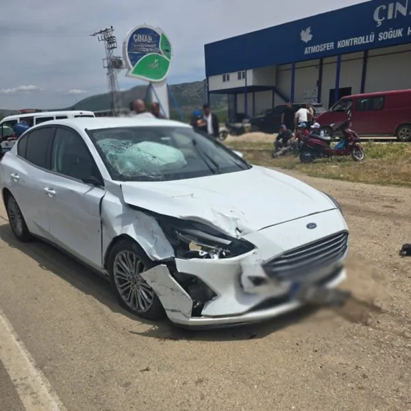 Isparta'da otomobil ile motosiklet çarpıştı: 1 ölü