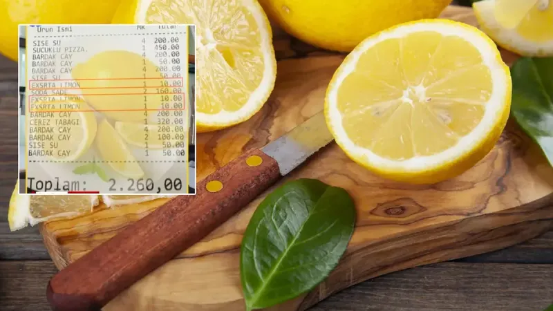 İstanbul'da 1 dilim limona 10 TL yazan işletmeye ceza yağdı