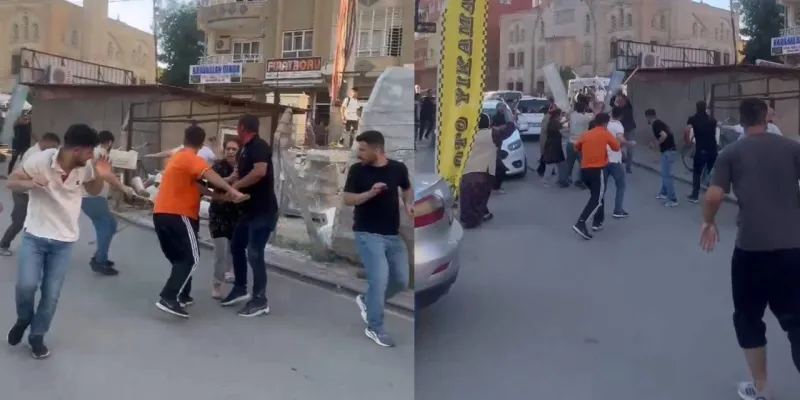 Mardin'de taşlı ve sopalı kavga