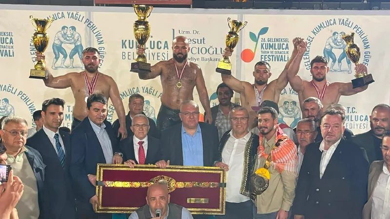 26. Kumluca Yağlı Güreşleri'nin başpehlivanı Orhan Okulu oldu