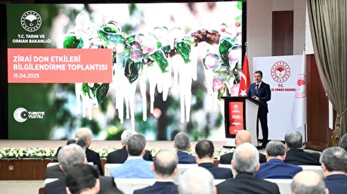 Bakan Yumaklı'dan zirai don açıklaması: Üretim için yapılan harcamaları, hasarı oranında karşılayacağız