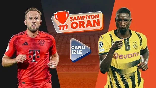 Bayern Münih ile Borussia Dortmund'un karşılaşacağı dev derbinin heyecanı canlı yayın ve Şampiyon Oranlar ile Misli'de