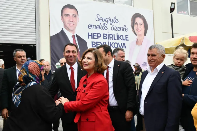 Beylikova Belediye Başkanı Karabacak ilçe pazarında ağırladı