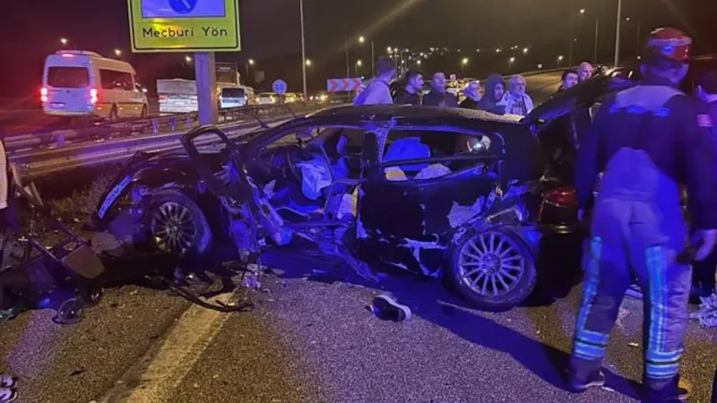 Bursa otobanda feci kaza: 1 ölü 3 yaralı