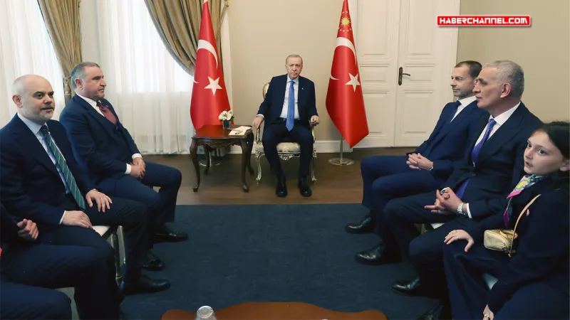 Cumhurbaşkanı Erdoğan, UEFA Başkanı Aleksander Ceferin’i kabul etti...