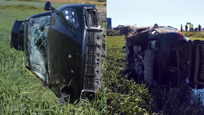"Dur" ihtarında bulunan polise çarpıp kaçtıktan sonra kaza yaptı; saklandığı menfezde yakalandı