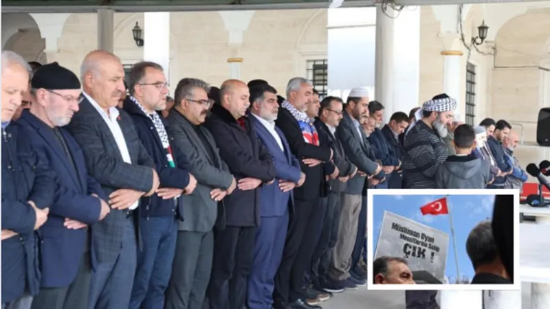 Elazığ’da, Filistinliler için gıyabi cenaze namazı kılındı