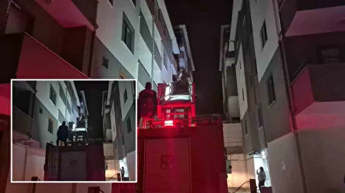 Evde uyuyakalan çocuk mahalleyi ayağa kaldırdı