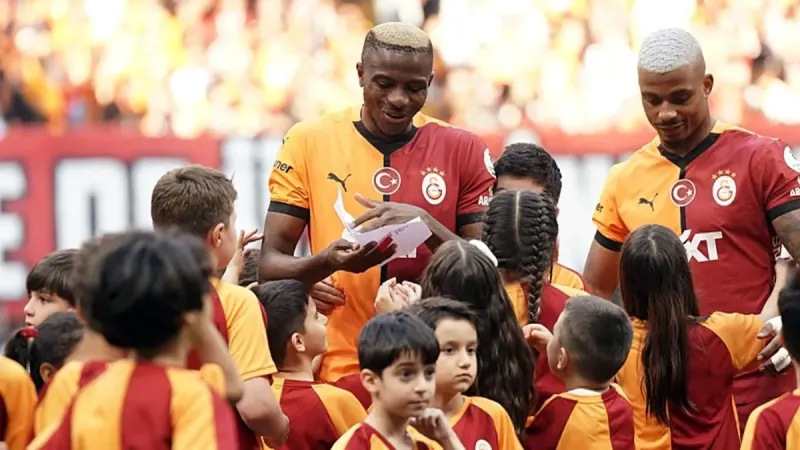 Galatasaray'da gol anonsunu Osimhen'in kızı yaptı!