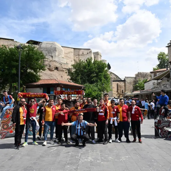 Gaziantep'te dostluk görüntüleri