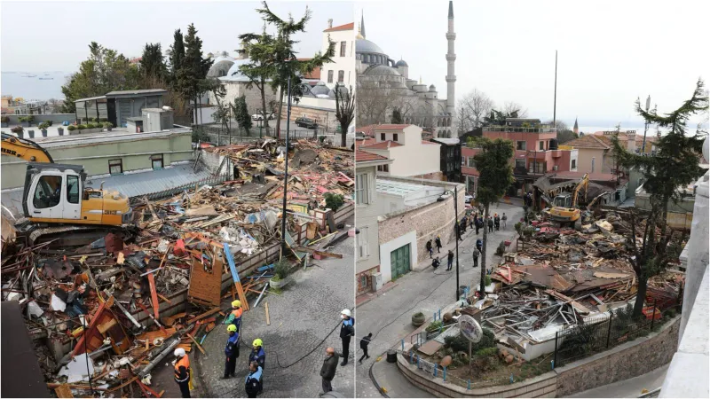 İBB'den Sultanahmet'te ruhsatsız yapıların yıkımı açıklaması: Kültür Varlıklarını Koruma Kurulu kararıyla yasal olarak yapılmıştır