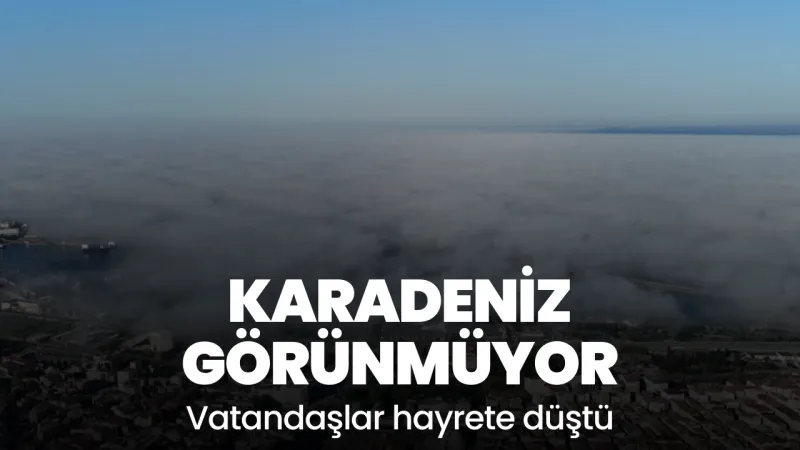 Karadeniz görülmez oldu: Kenti yoğun sis kapladı