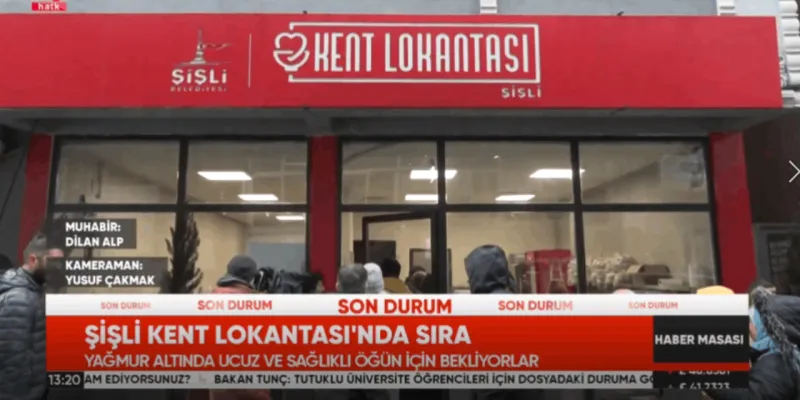 Kayyum atanan Şişli'de Kent Lokantası yeniden açıldı