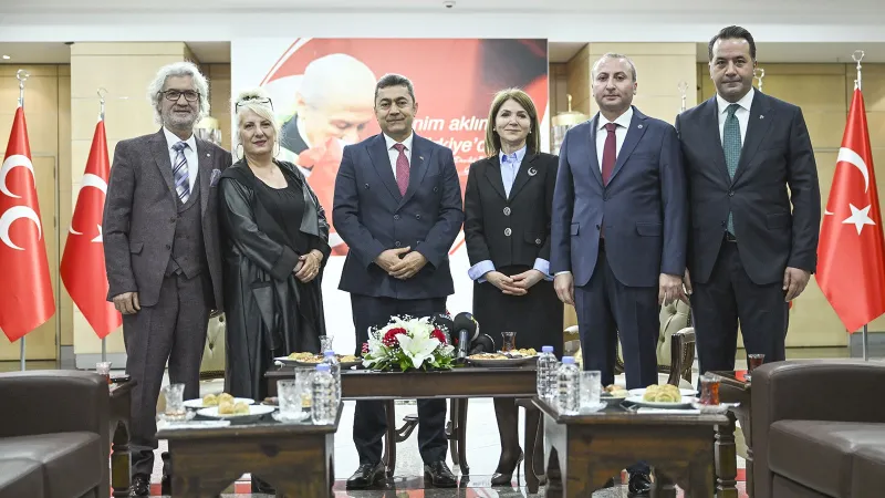 MHP Genel Merkezi'nde siyasi partiler arası bayramlaşma
