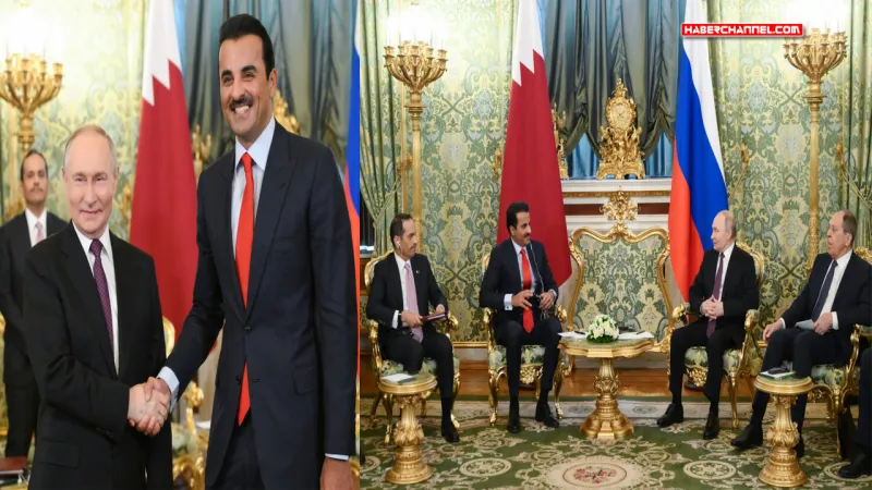Rusya Devlet Başkanı Putin ve Katar Emiri Al Sani Moskova'da bir araya geldi
