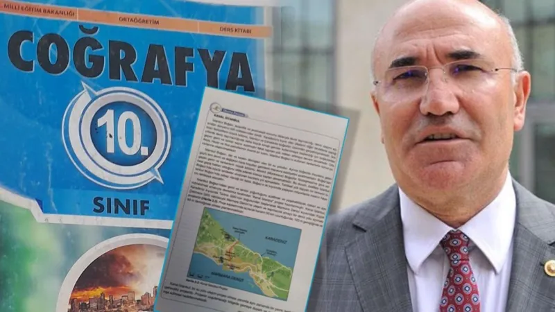 Tartışmalı Kanal İstanbul ders kitabında, Mahmut Tanal isyanda: 'Kitap değil, propaganda metni!'