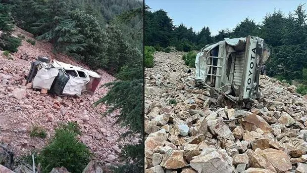 Pikap uçuruma devrildi: 3 kişi öldü, 1 çocuk yaralandı